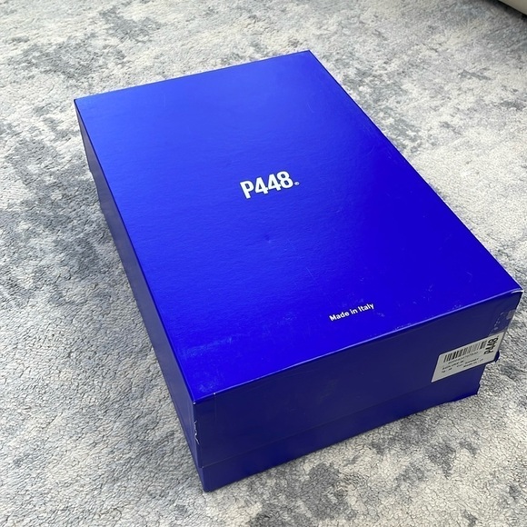 NIB P448 Luke Sneakers Platform Shabby Gray Pink Python Embossed Sz 39 - Picture 4 of 16